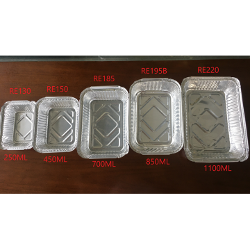 Pembungkusan makanan Rectangle Aluminium Foil Container